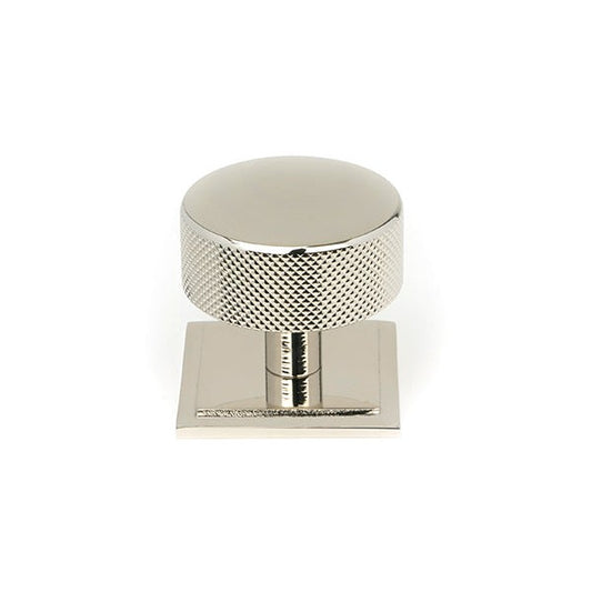 Polished Nickel Brompton Cabinet Knob - 38mm (Square)