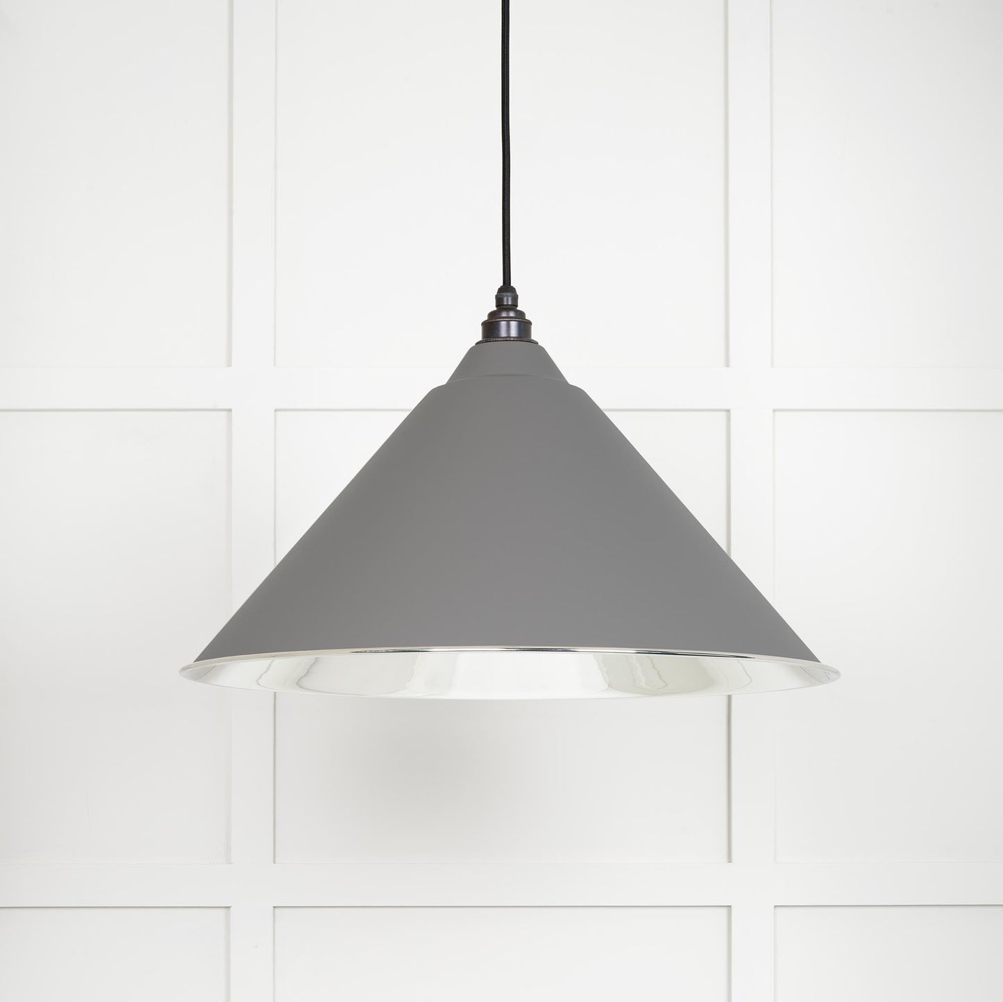Smooth Nickel Hockley Pendant
