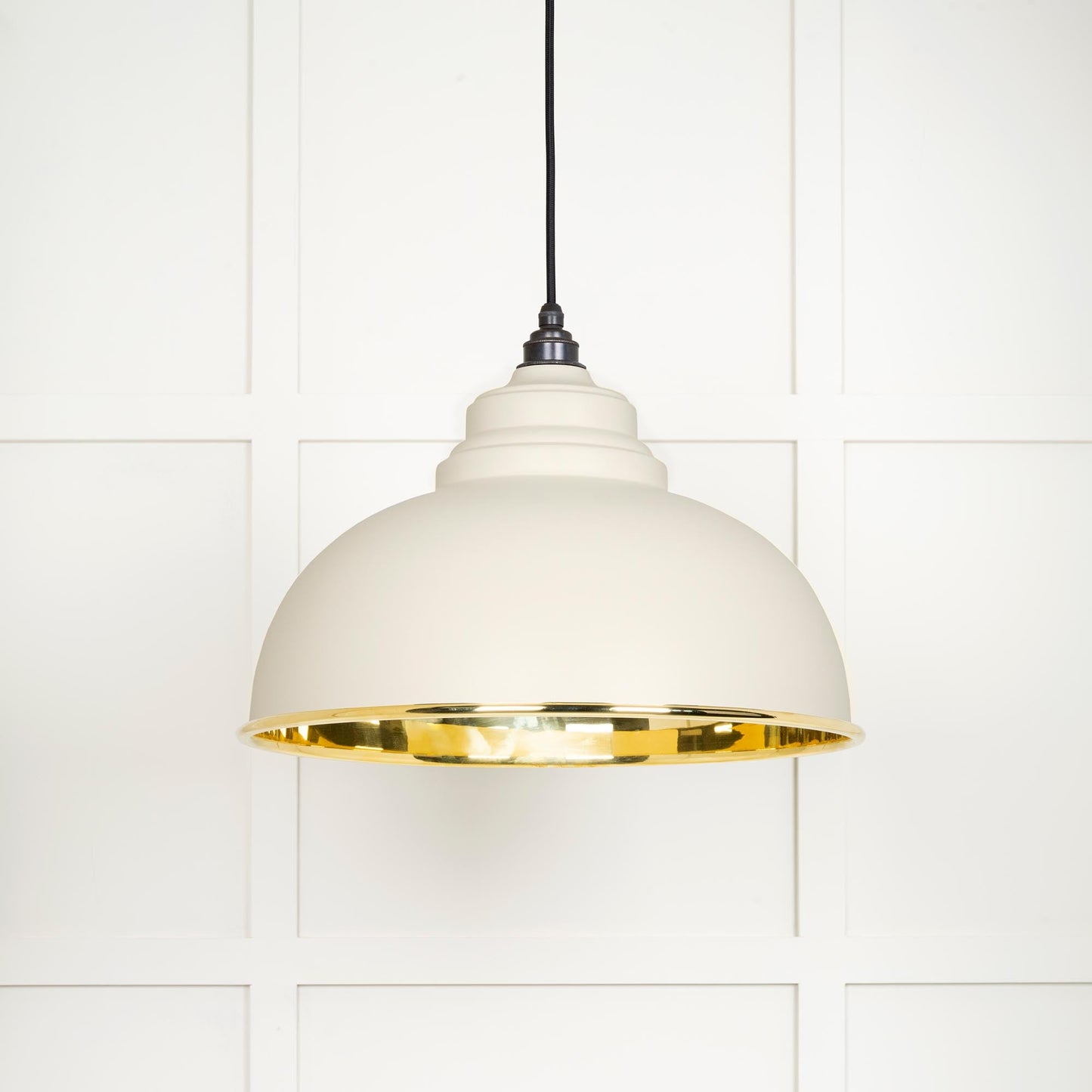 Smooth Brass Harborne Pendant
