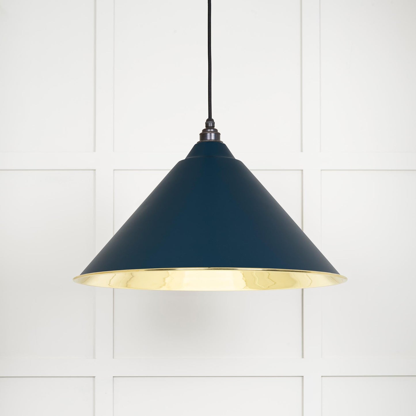 Smooth Brass Hockley Pendant