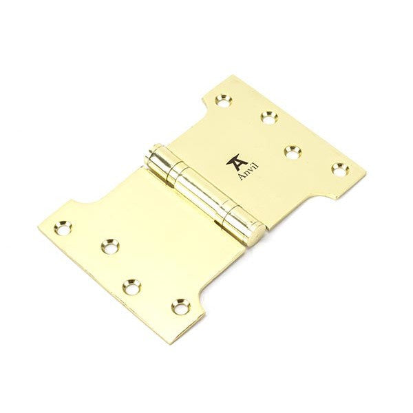 Polished Brass 4" x 4" x 6"  Parliament Hinge (pair) ss