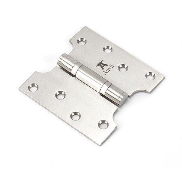 Satin SS 4" x 2" x 4"  Parliament Hinge (pair)