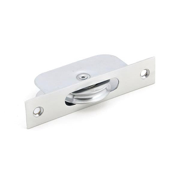 Satin Chrome Square Ended Sash Pulley 75kg