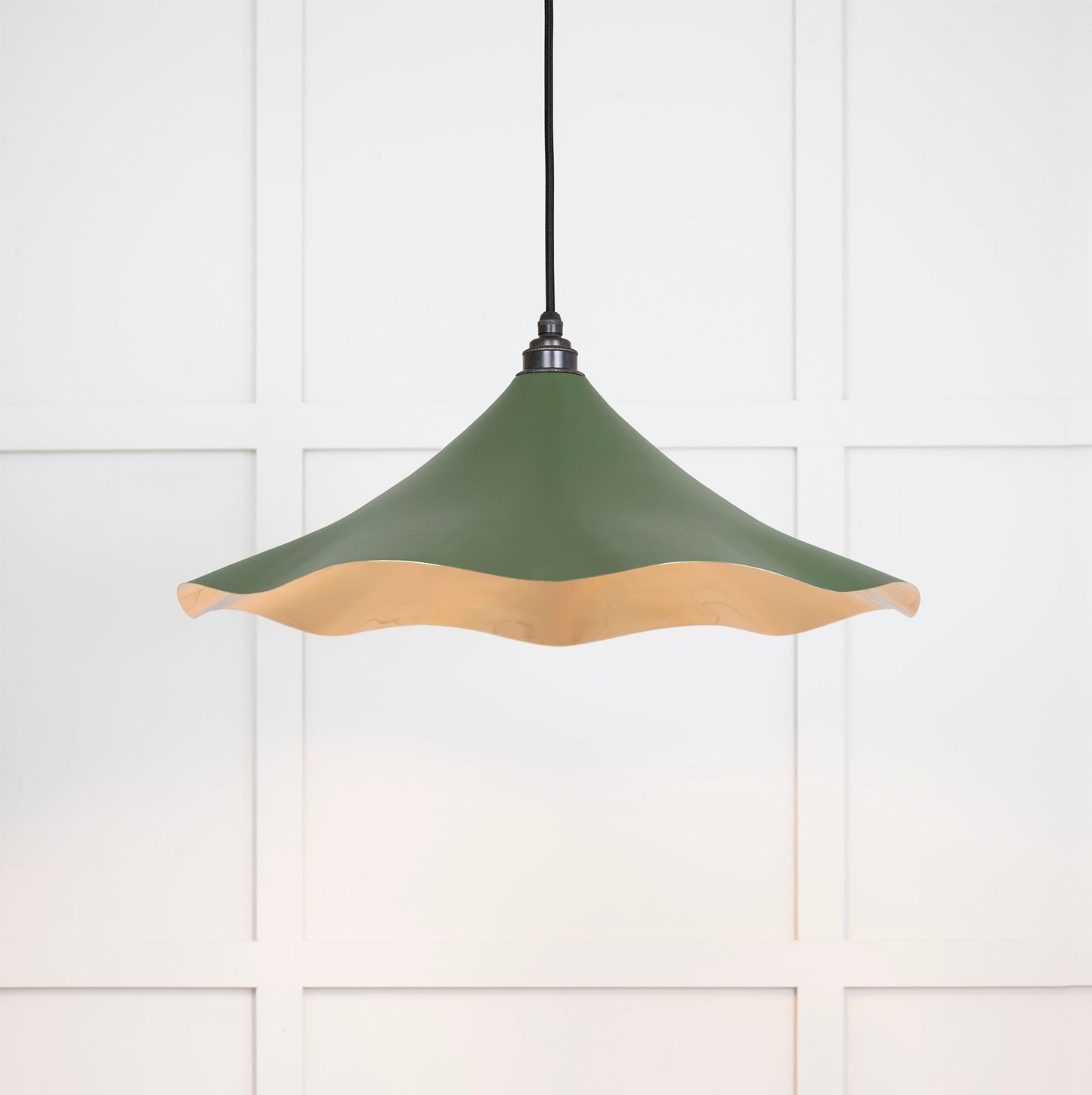 Smooth Brass Flora Pendant