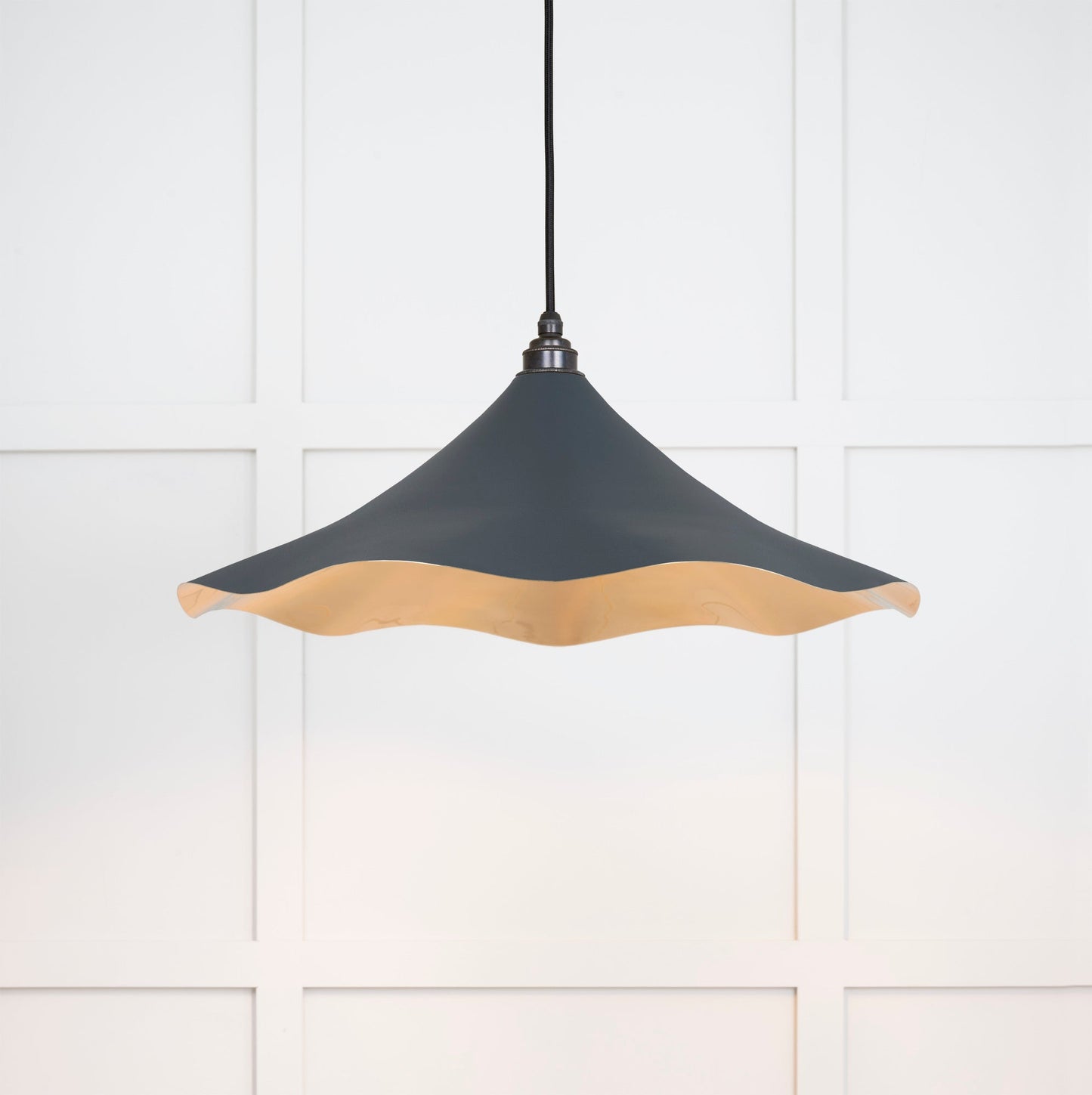Smooth Brass Flora Pendant