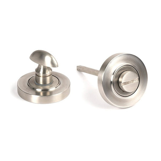 Satin Marine SS (316) Round Thumbturn Set (Plain)