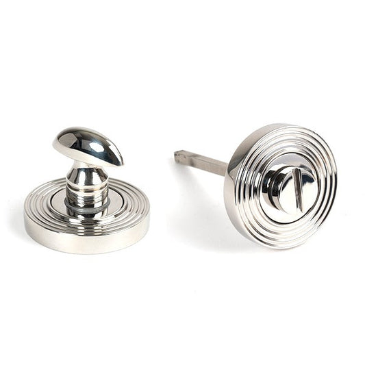 Polished Marine SS (316) Round Thumbturn Set (Beehive)