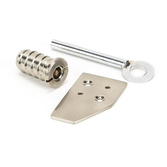 Polished Nickel Key-Flush Sash Stop