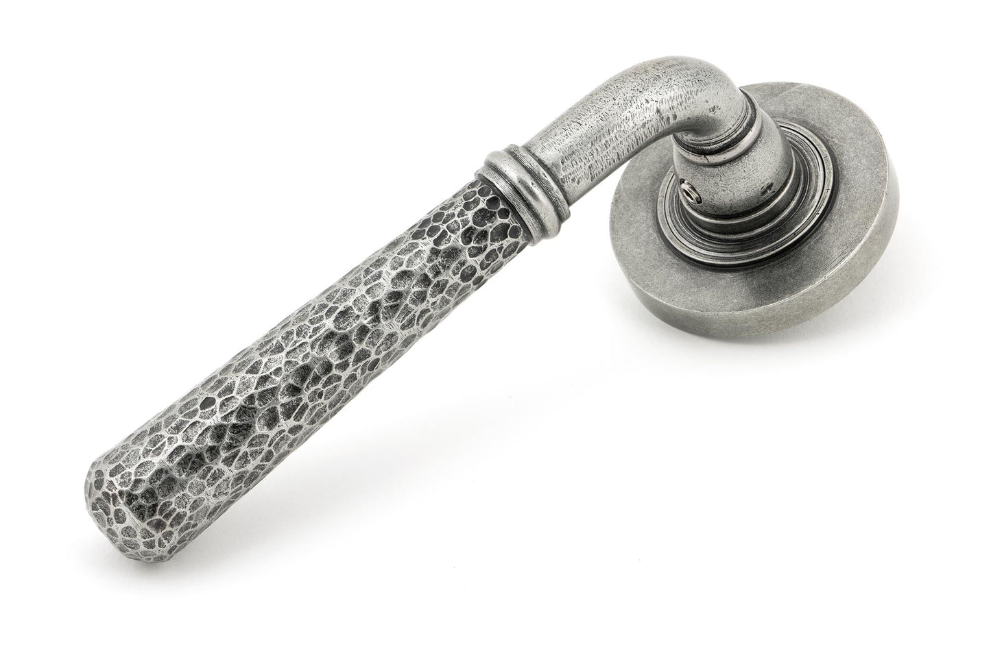 Hammered Newbury Lever on Rose Set (Unsprung)