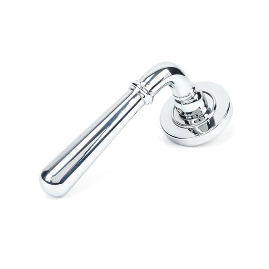 Polished Chrome Newbury Lever on Rose Set (Plain) - Unsprung