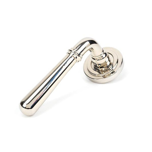 Polished Nickel Newbury Lever on Rose Set (Art Deco) - Unsprung