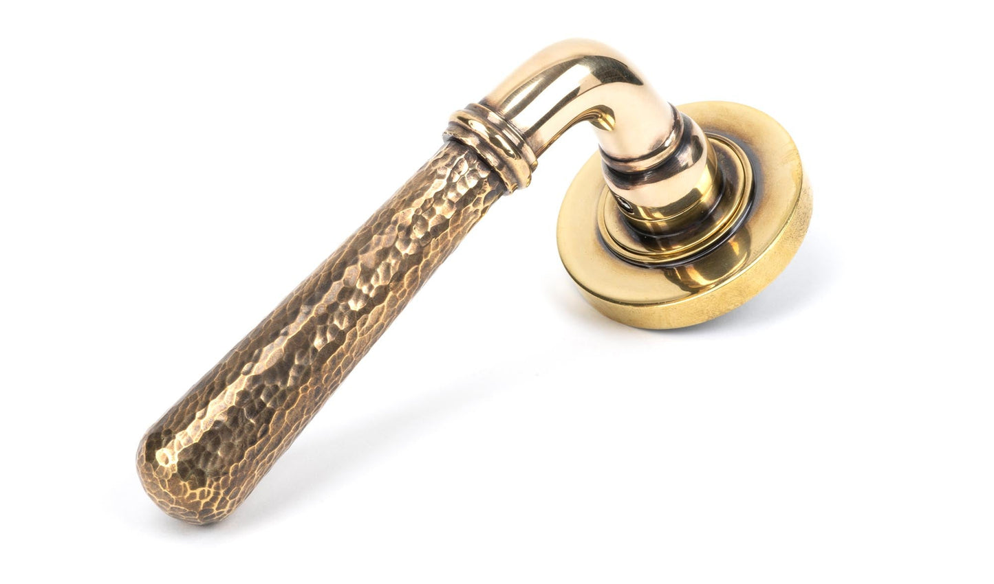 Hammered Newbury Lever on Rose Set (Unsprung)