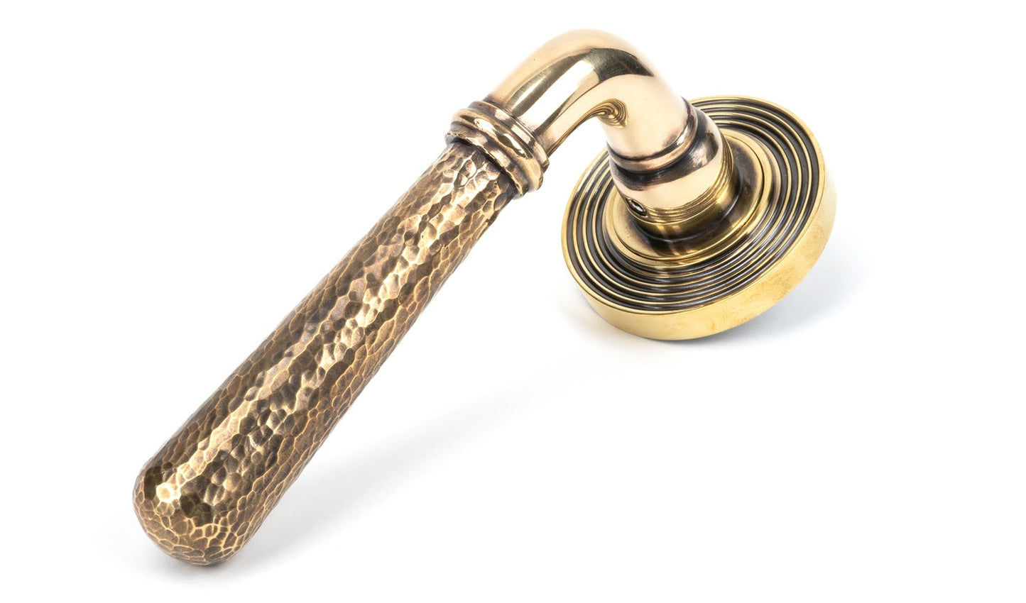 Hammered Newbury Lever on Rose Set (Unsprung)