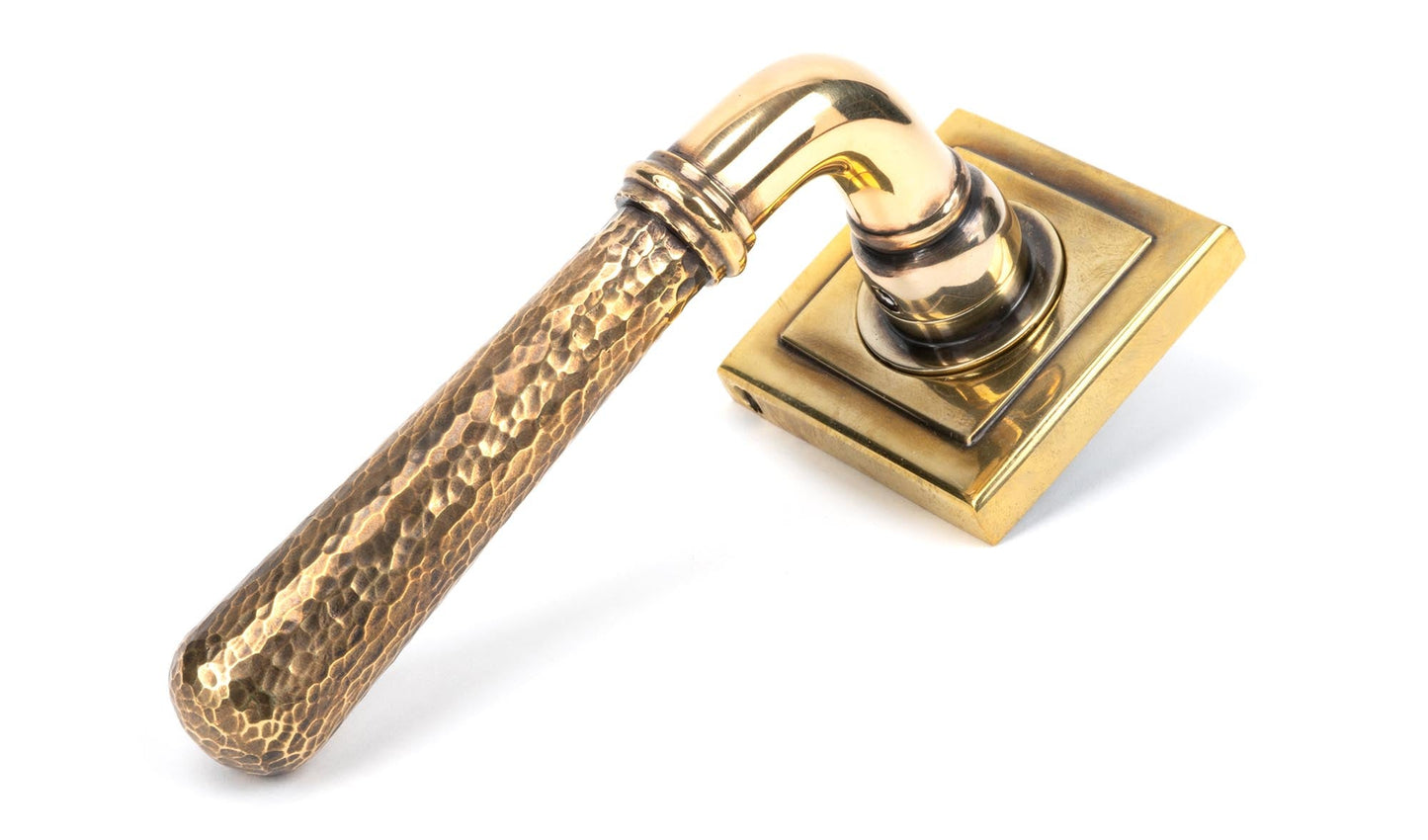 Hammered Newbury Lever on Rose Set (Unsprung)