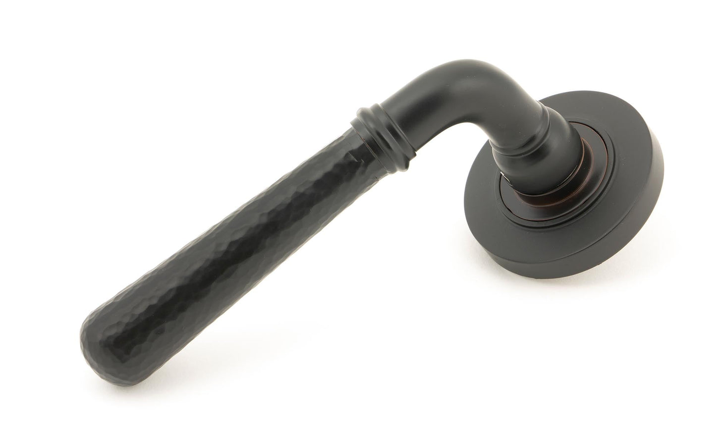 Hammered Newbury Lever on Rose Set (Unsprung)