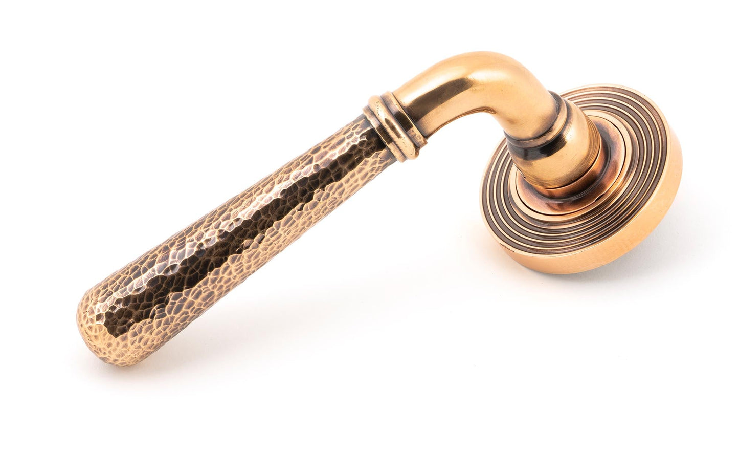 Hammered Newbury Lever on Rose Set (Unsprung)