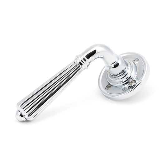 Polished Chrome Hinton Lever on Rose Set - Unsprung