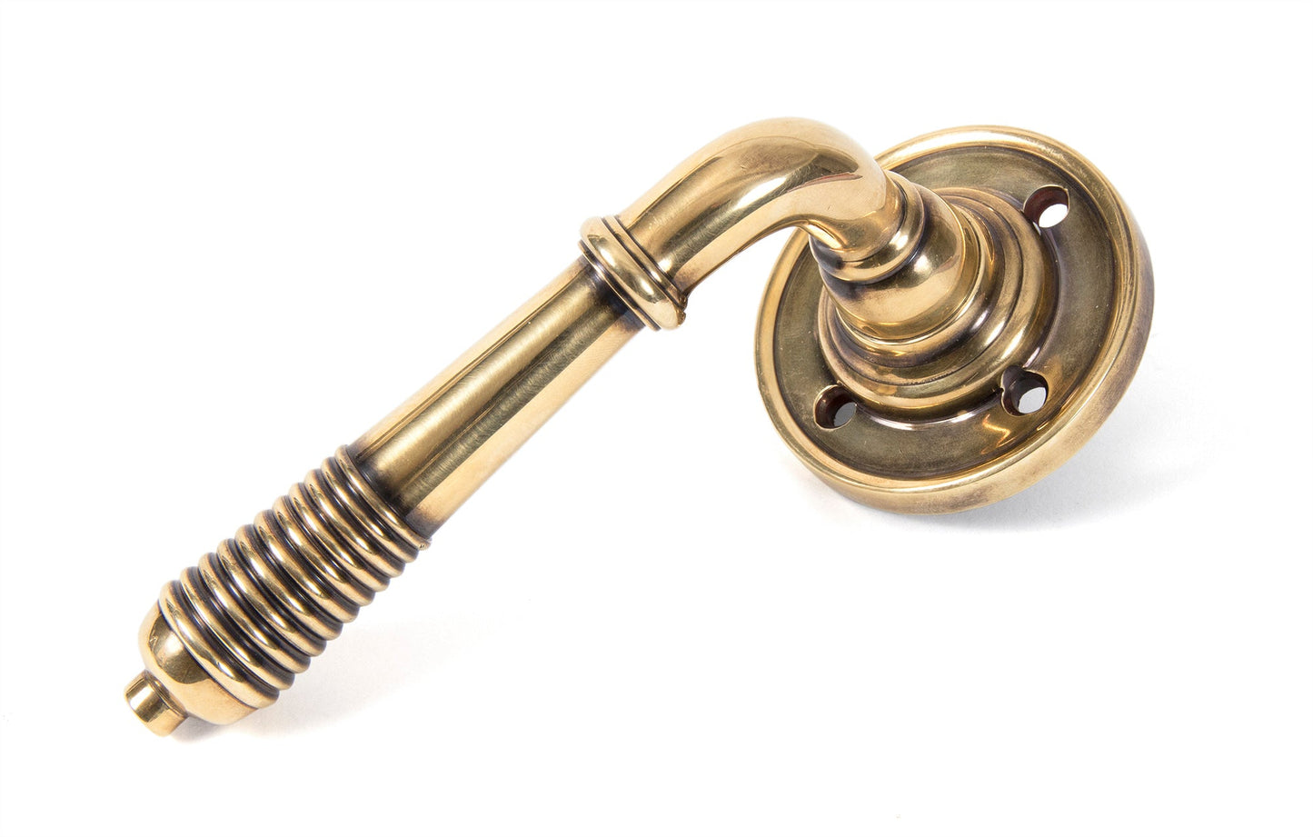 Reeded Lever on Rose Set