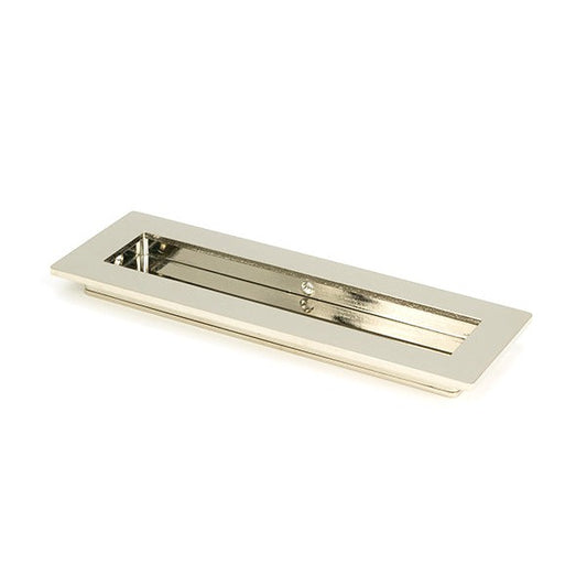 Polished Nickel 175mm Plain Rectangular Pull