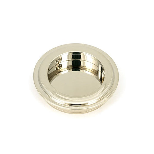 Polished Nickel 60mm Art Deco Round Pull