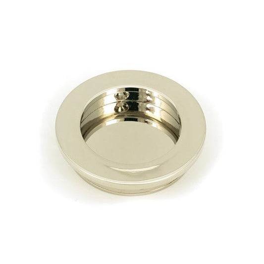 Polished Nickel 60mm Plain Round Pull