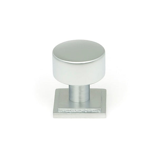 Satin Chrome Kelso Cabinet Knob - 25mm (Square)