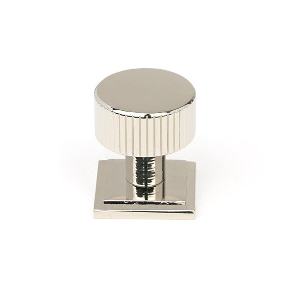 Polished Nickel Judd Cabinet Knob - 25mm (Square)