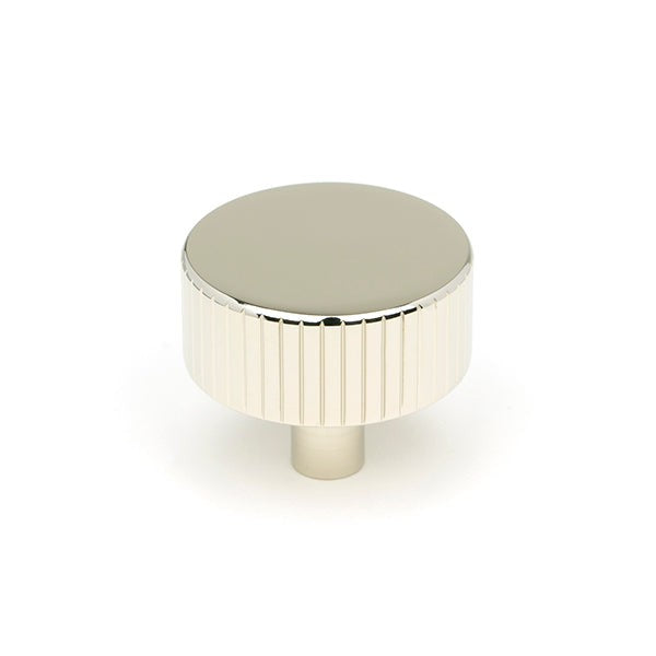 Polished Nickel Judd Cabinet Knob - 38mm (No rose)