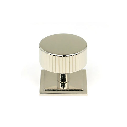 Polished Nickel Judd Cabinet Knob - 38mm (Square)