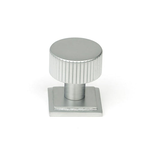 Satin Chrome Judd Cabinet Knob - 25mm (Square)