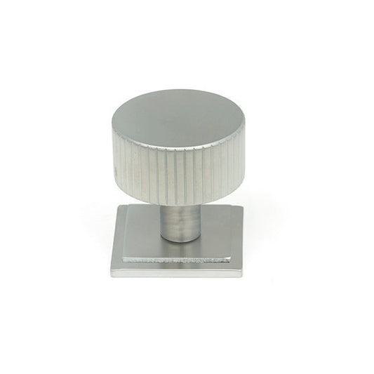 Satin Chrome Judd Cabinet Knob - 32mm (Square)