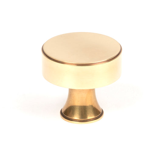 Aged Brass Scully Cabinet Knob - 38mm