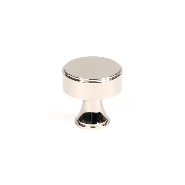 Polished Nickel Scully Cabinet Knob - 25mm