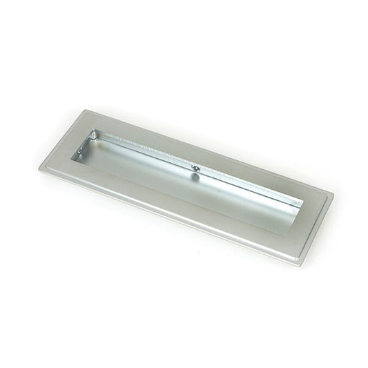 Satin Chrome 175mm Art Deco Rectangular Pull