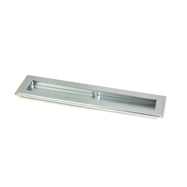 Satin Chrome 250mm Art Deco Rectangular Pull