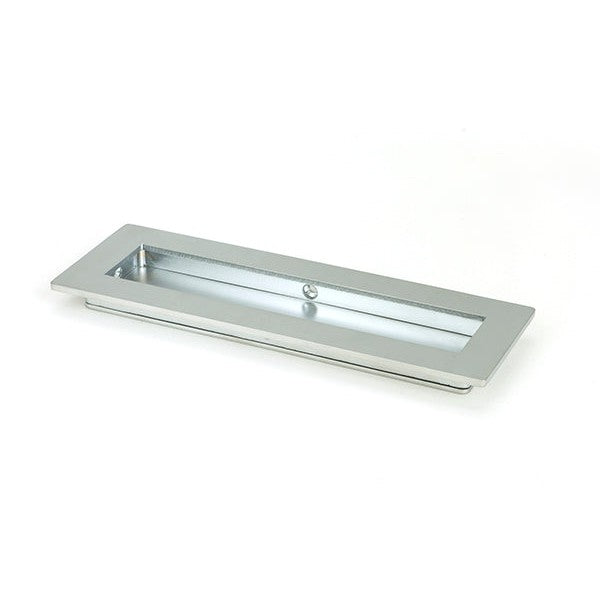 Satin Chrome 175mm Plain Rectangular Pull