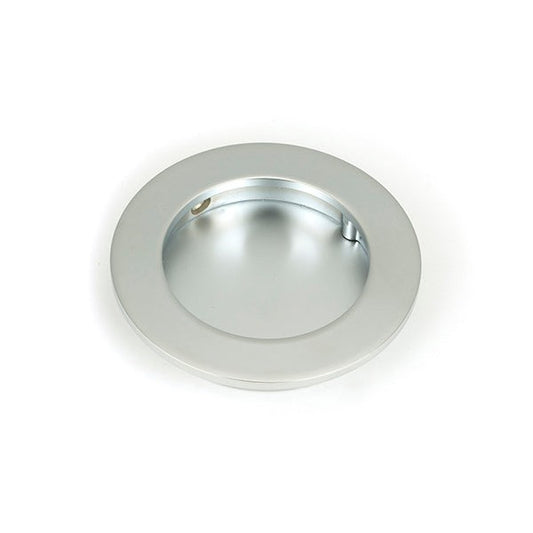 Satin Chrome 75mm Plain Round Pull