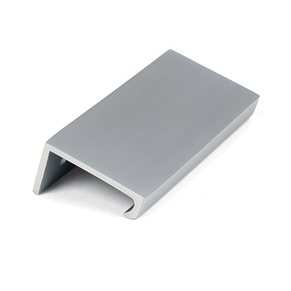 Satin Chrome 100mm Plain Edge Pull