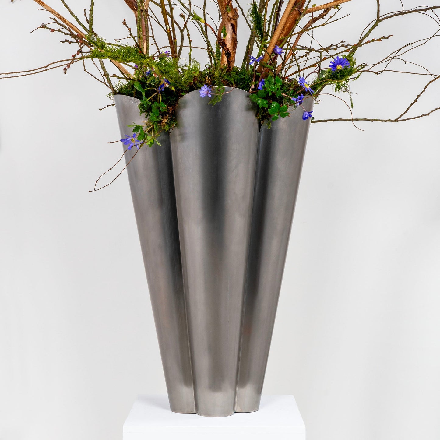 Stainless Steel Flora Plant Pot