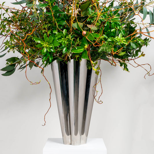 Stainless Steel Flora Plant Pot
