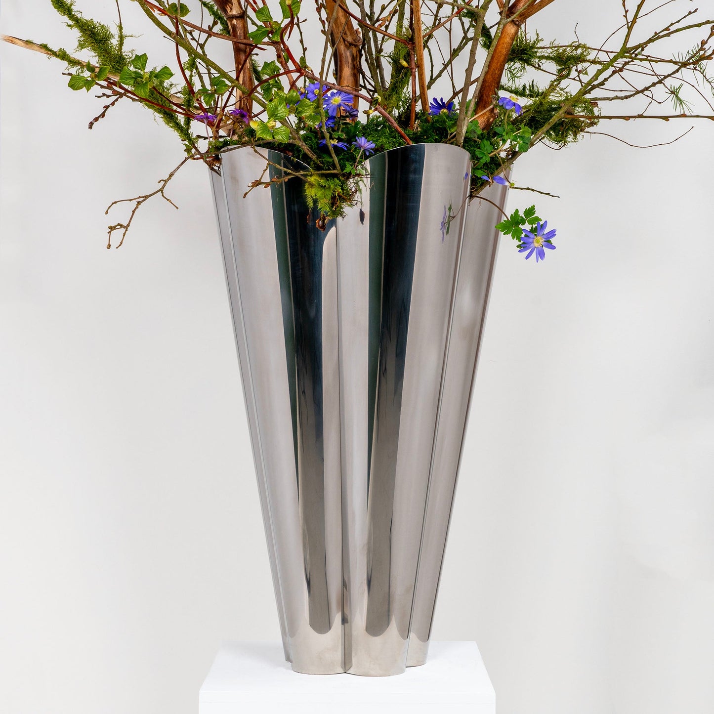 Stainless Steel Flora Plant Pot