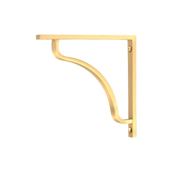 Satin Brass Abingdon Shelf Bracket (150mm x 150mm)