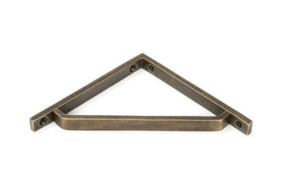 Burnished Brass Barton Shelf Bracket (150mm x 150mm)