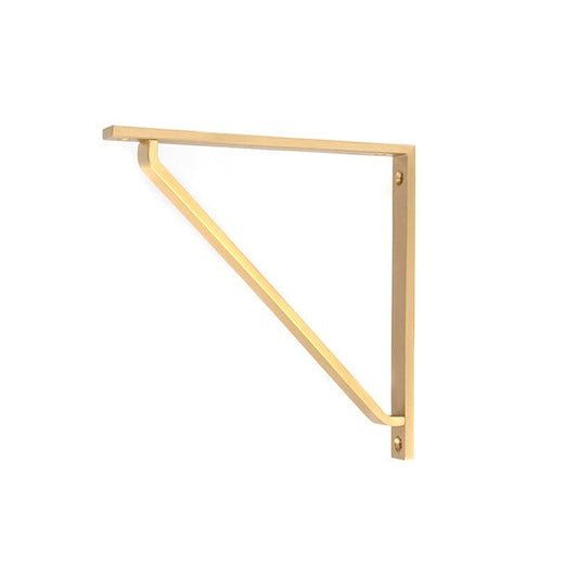 Satin Brass Barton Shelf Bracket (200mm x 200mm)