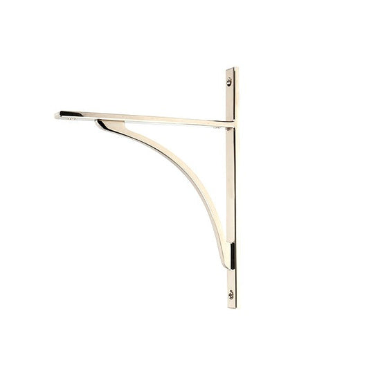 Polished Nickel Apperley Shelf Bracket (260mm x 200mm)