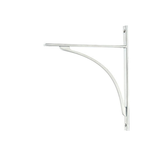 Satin Chrome Apperley Shelf Bracket (314mm x 250mm)