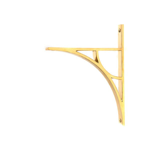 Polished Brass Tyne Shelf Bracket (260mm x 200mm)