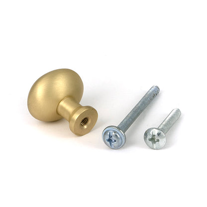 Satin Brass Moore Cabinet Knob - 25mm