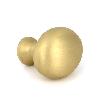 Satin Brass Moore Cabinet Knob - 32mm