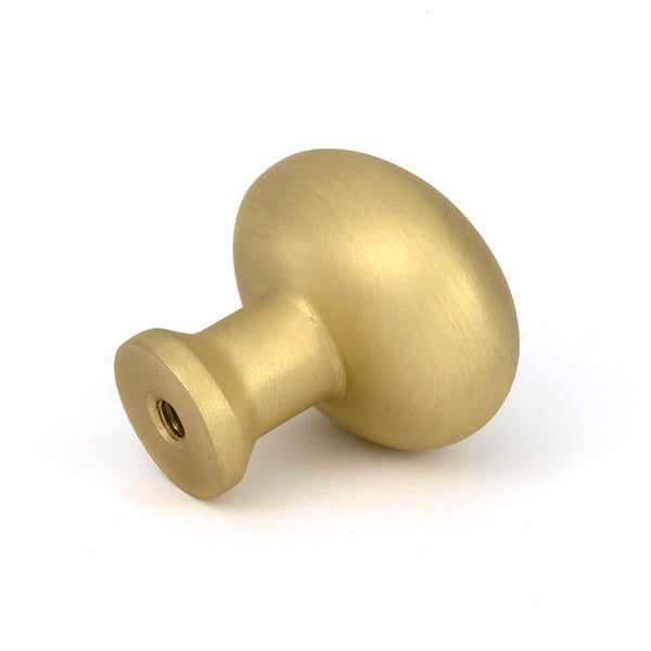 Satin Brass Moore Cabinet Knob - 32mm